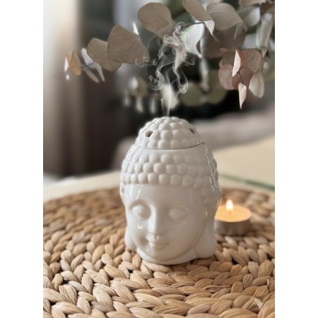 Quemador de Esencias Cabeza de Buda – Cerámica