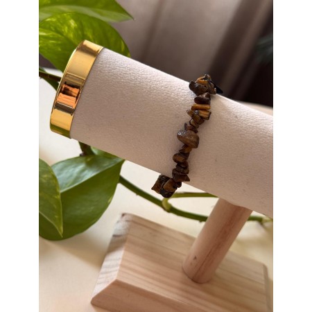 Pulsera tipo Chip de Ojo de Tigre