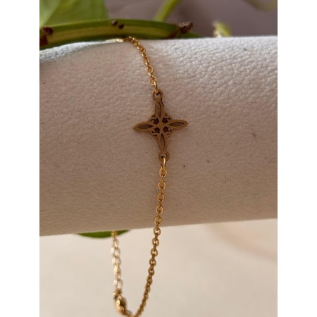 Pulsera Nudo de Bruja en Dorado - Acero