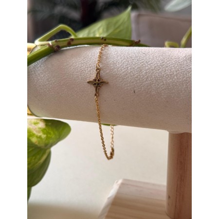 Pulsera Nudo de Bruja en Dorado - Acero