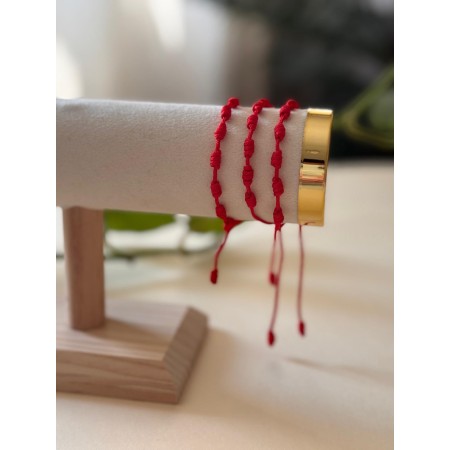 Pulsera Roja 7 Nudos